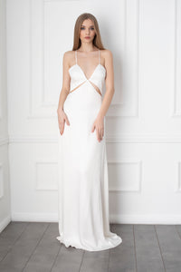 India Cut Out Detail Wedding Dress