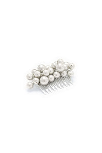 Lily pearl encrusted hair comb